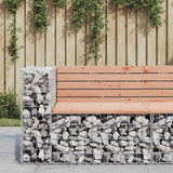 vidaXL Tuinbank schanskorfontwerp 103x70x65 cm massief grenenhout