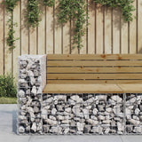 vidaXL Tuinbank schanskorfontwerp 103x70x65 cm massief grenenhout