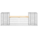 vidaXL Tuinbank schanskorfontwerp 183x41x60,5 cm massief grenenhout