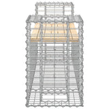 vidaXL Tuinbank schanskorfontwerp 183x41x60,5 cm massief grenenhout