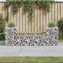 vidaXL Tuinbank schanskorfontwerp 183x41x60,5 cm massief grenenhout