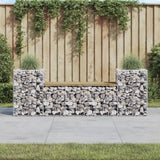 vidaXL Tuinbank schanskorfontwerp 183x41x60,5 cm massief grenenhout