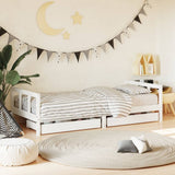 vidaXL Kinderbedframe met lades 80x200 cm massief grenenhout