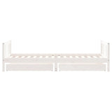 vidaXL Kinderbedframe met lades 80x200 cm massief grenenhout