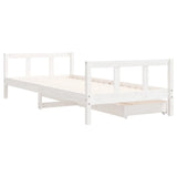 vidaXL Kinderbedframe met lades 80x200 cm massief grenenhout