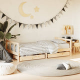 vidaXL Kinderbedframe met lades 80x200 cm massief grenenhout