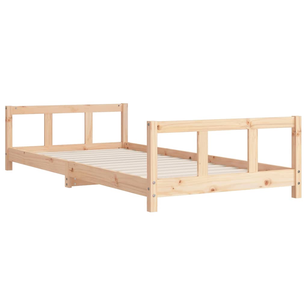 vidaXL Kids Bed Frame 90x200 cm Solid Pine Wood