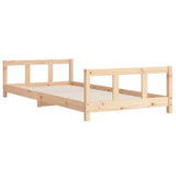 vidaXL Kids Bed Frame 90x200 cm Solid Pine Wood