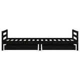 vidaXL Kids Bed Frame with Drawers 80x200 cm Solid Pine Wood
