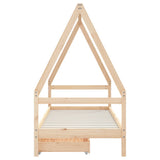 vidaXL Kinderbedframe met lades 80x200 cm massief grenenhout