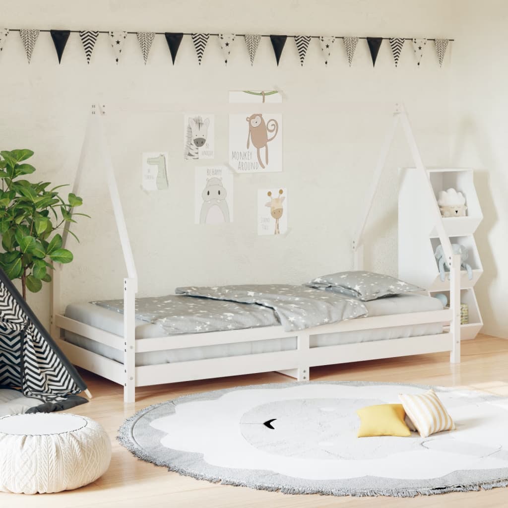vidaXL Kinderbedframe 80x200 cm massief grenenhout