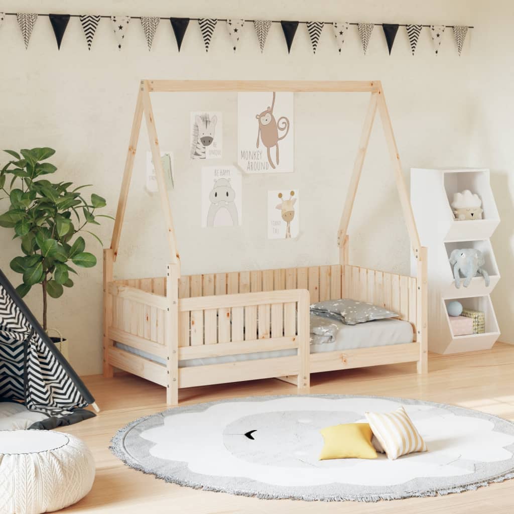 vidaXL Kinderbedframe 80x200 cm massief grenenhout