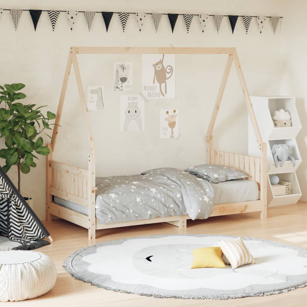 vidaXL Kinderbedframe 80x200 cm massief grenenhout