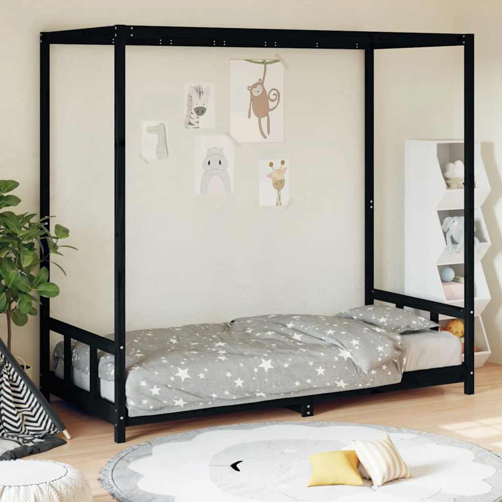 vidaXL Kinderbedframe 70x140 cm massief grenenhout