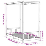 vidaXL Kinderbedframe 70x140 cm massief grenenhout