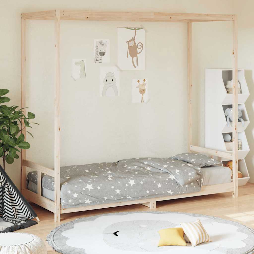 vidaXL Kinderbedframe 70x140 cm massief grenenhout