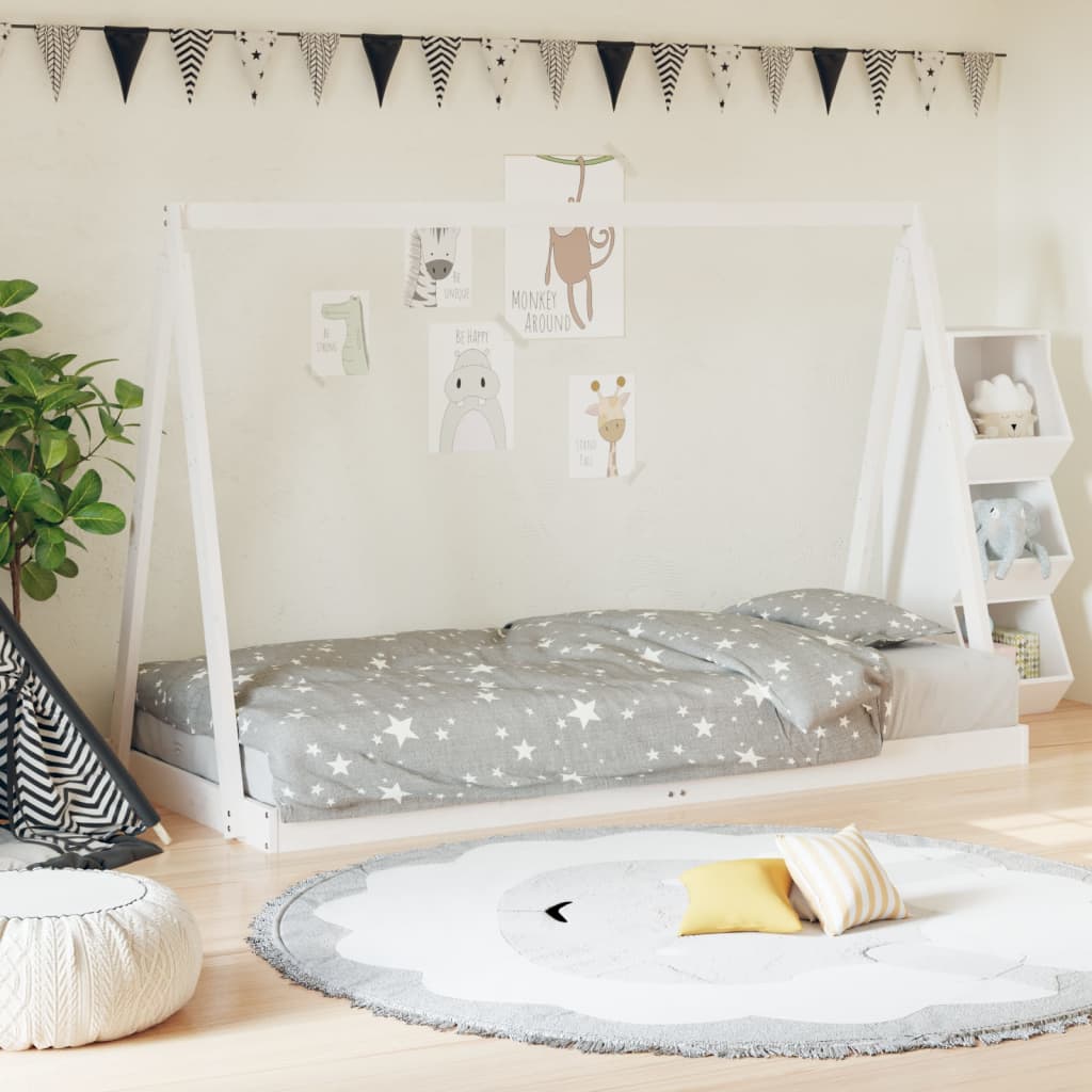 vidaXL Kinderbedframe 70x140 cm massief grenenhout