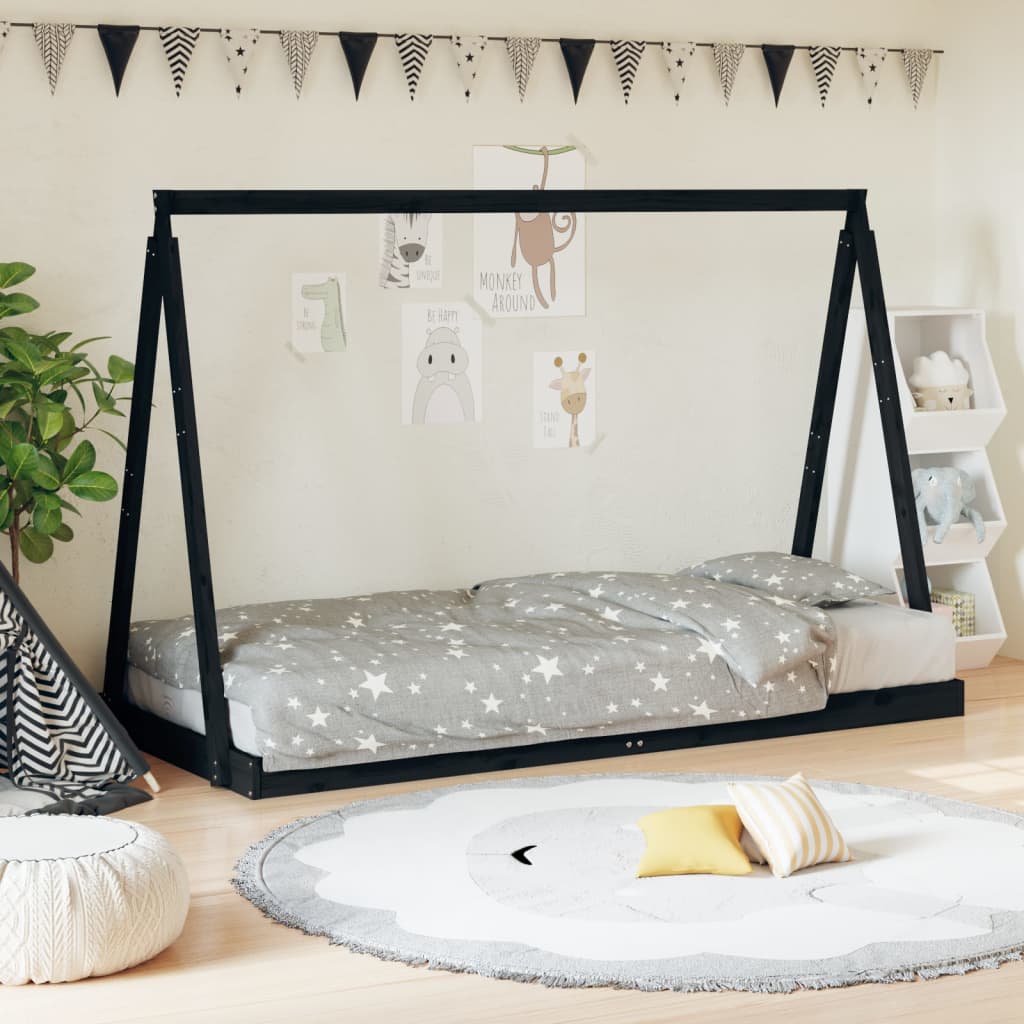 vidaXL Kinderbedframe 70x140 cm massief grenenhout