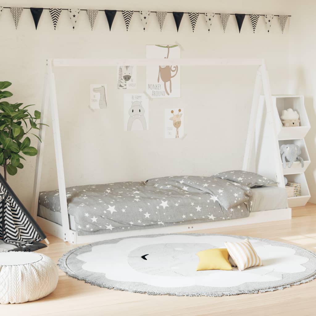 vidaXL Kinderbedframe 70x140 cm massief grenenhout