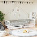 vidaXL Kinderbedframe met lades 70x140 cm massief grenenhout