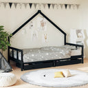 vidaXL Kinderbedframe met lades 70x140 cm massief grenenhout