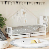 vidaXL Kinderbedframe met lades 70x140 cm massief grenenhout