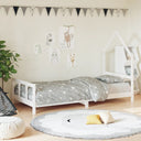 vidaXL Kinderbedframe 80x160 cm massief grenenhout zwart