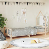 vidaXL Kinderbedframe 80x160 cm massief grenenhout zwart