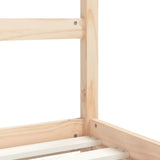 vidaXL Kinderbedframe 80x160 cm massief grenenhout zwart