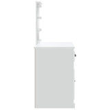 vidaXL Kaptafel met LED-verlichting 90x42x132,5 cm wit