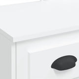 vidaXL Kaptafel met LED-verlichting 90x42x132,5 cm wit