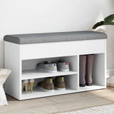vidaXL Shoe Bench White 82x32x45.5 cm Engineered Wood