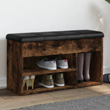 vidaXL Shoe Bench White 82x32x45.5 cm Engineered Wood