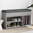 vidaXL Shoe Bench White 82x32x45.5 cm Engineered Wood
