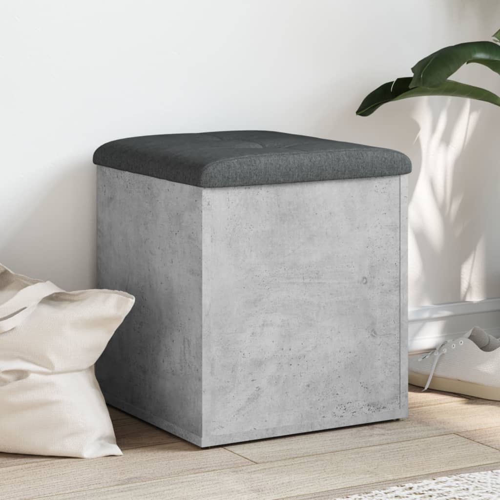 vidaXL Opbergbank Wit 42x42x45 cm Bewerkt Hout