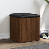 vidaXL Opbergbank Wit 42x42x45 cm Bewerkt Hout