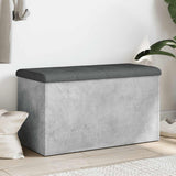 vidaXL Opbergbank Wit 42x42x45 cm Bewerkt Hout