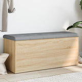 vidaXL Opbergbank Wit 42x42x45 cm Bewerkt Hout