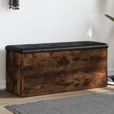 vidaXL Opbergbank Wit 42x42x45 cm Bewerkt Hout