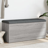 vidaXL Opbergbank Wit 42x42x45 cm Bewerkt Hout