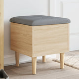 vidaXL Opbergbankje 42x42x46 cm bewerkt hout wit