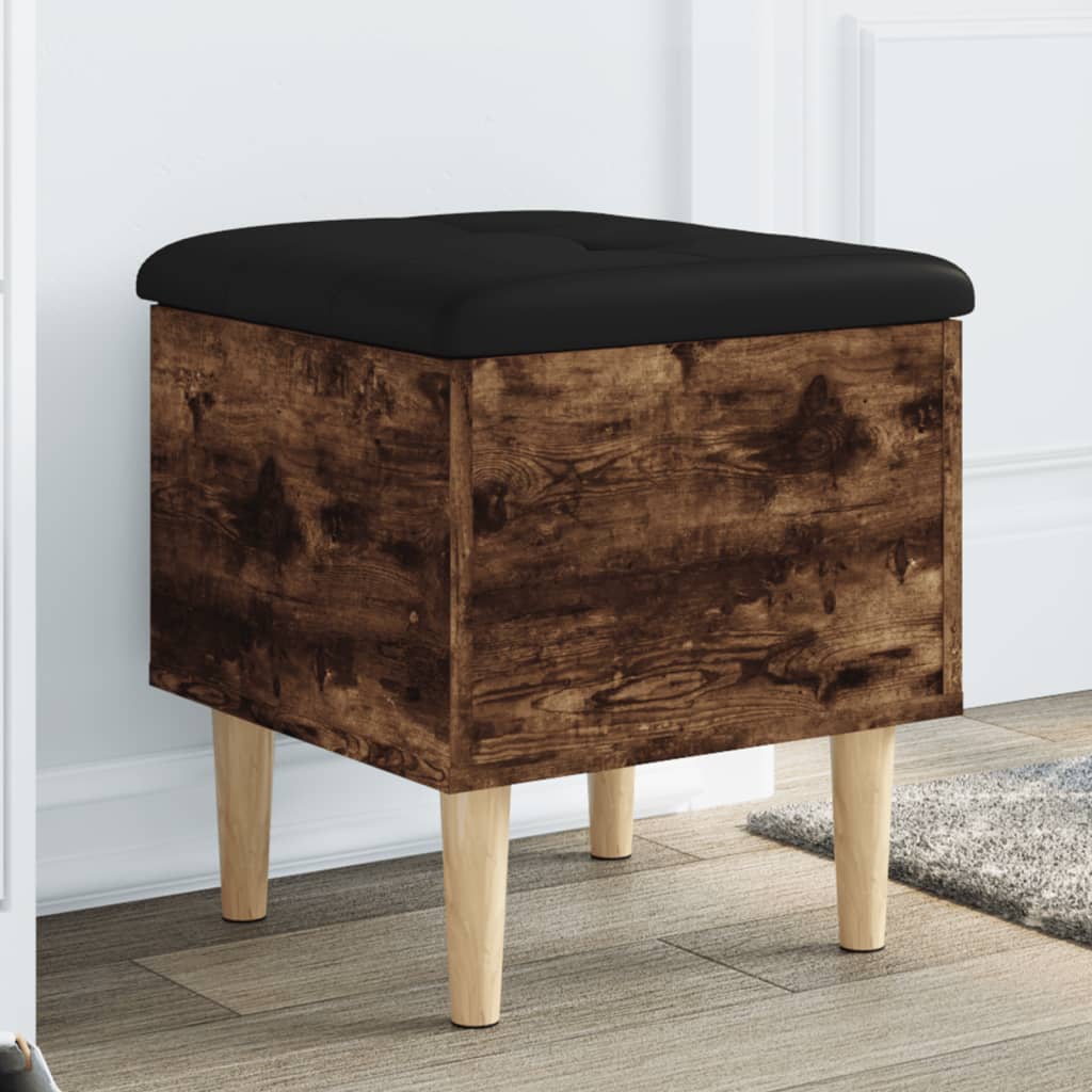 vidaXL Opbergbankje 42x42x46 cm bewerkt hout wit