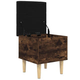vidaXL Opbergbankje 42x42x46 cm bewerkt hout wit