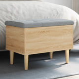 vidaXL Opbergbankje 42x42x46 cm bewerkt hout wit