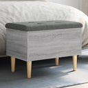 vidaXL Opbergbankje 42x42x46 cm bewerkt hout wit