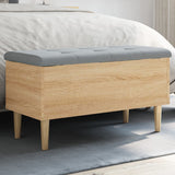 vidaXL Opbergbankje 42x42x46 cm bewerkt hout wit
