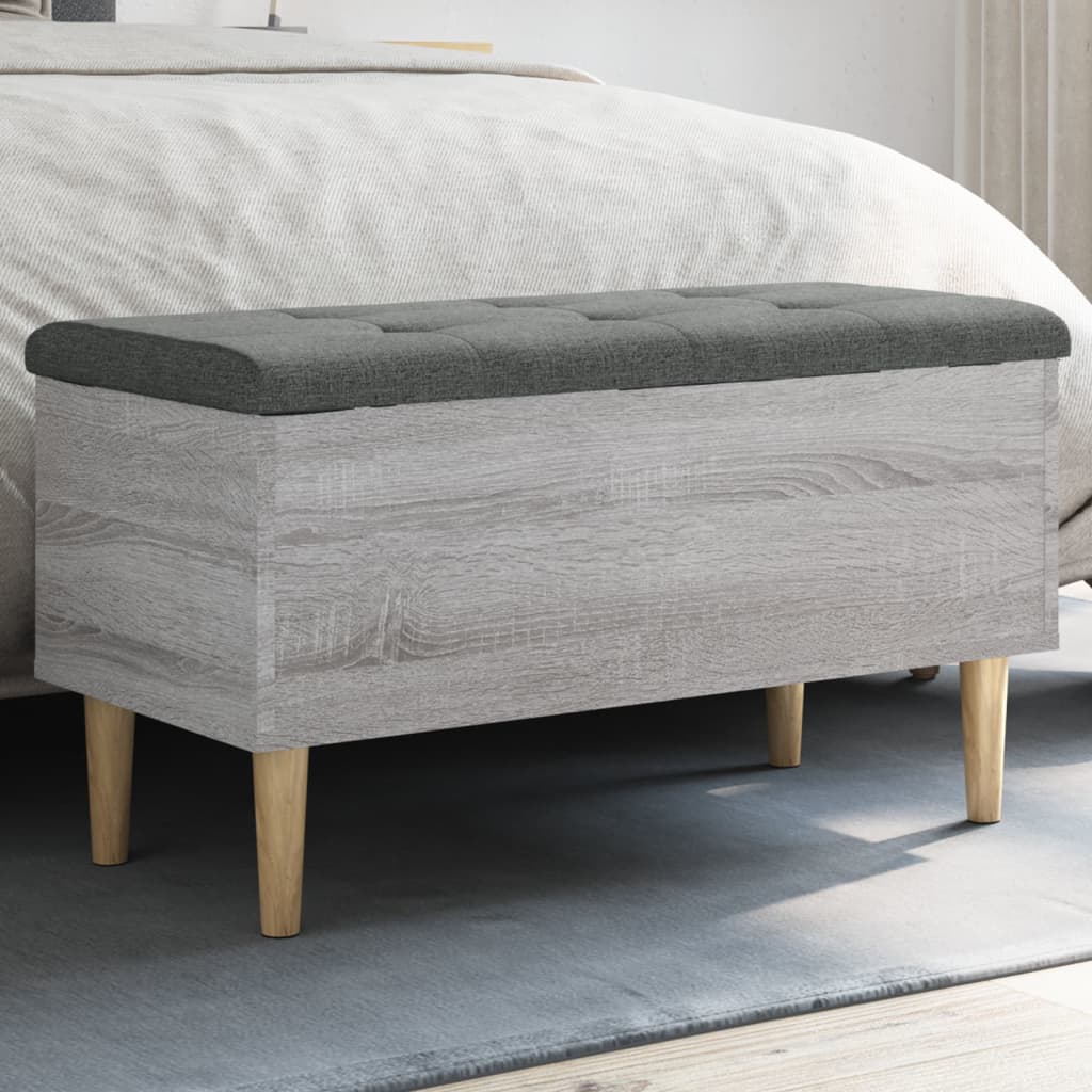 vidaXL Opbergbankje 42x42x46 cm bewerkt hout wit