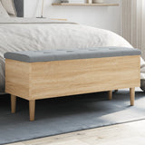vidaXL Opbergbankje 42x42x46 cm bewerkt hout wit