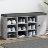 vidaXL Schoenenbank 102x32x50 cm bewerkt hout wit