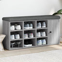 vidaXL Schoenenbank 102x32x50 cm bewerkt hout wit